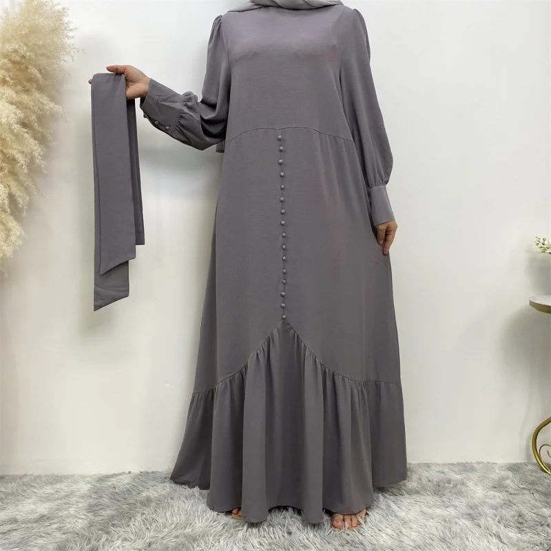 

Turkey Muslim Abaya Women Kaftan Khimar Jilbab Prayer Robe Eid Mubarak Prayer Clothes Women Islam Abayas Dubai Luxury Chiffon