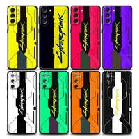 hot game c cyberpunkes phone case for samsung galaxy s7 s8 s9 s10e s21 s20 fe plus ultra 5g soft silicone