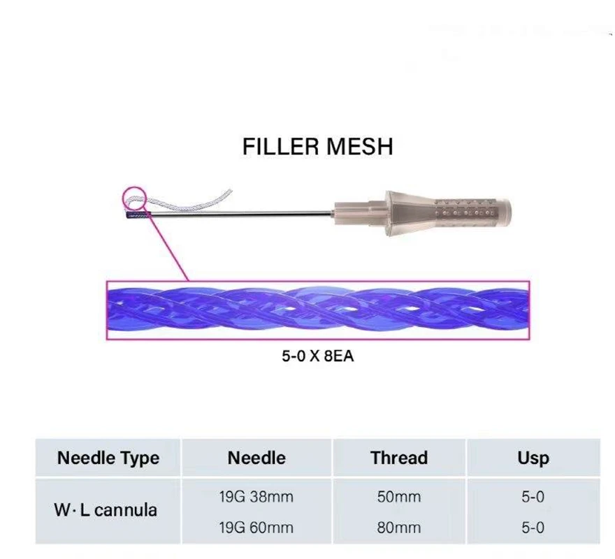 Бесплатная доставка стандартная фабричная оптовая цена Hilos PCL сетчатая нить L blunt