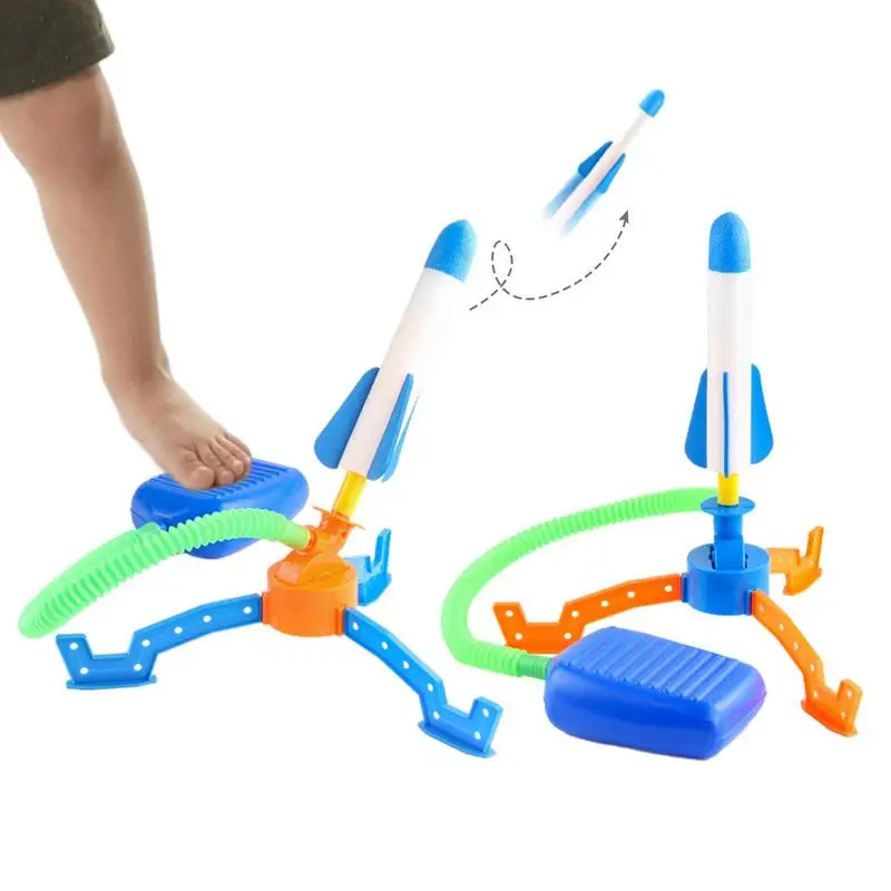 

Rocket Launcher For Kids Children's Outdoor Foot Pedal Launcher Toy Long-Distance Flight Children's Outdoor Toy For Backyard