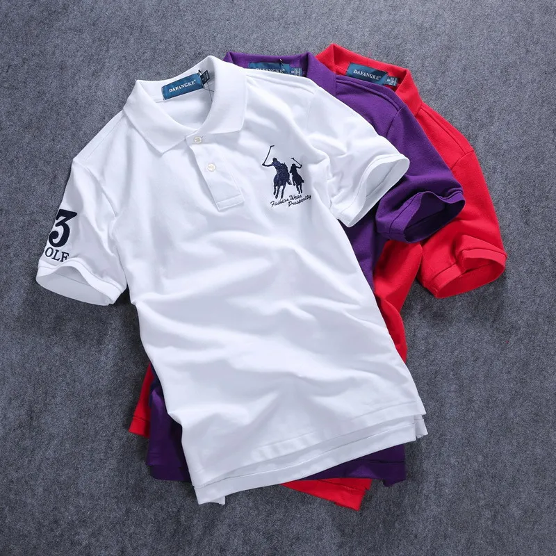 

Женские летние рубашки-поло из 95% хлопка высокого качества с коротким рукавом, повседневные женские футболки с лацканами, облегающие Женские топы с логотипом лошади 02