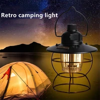 new 3 modes outdoor camping light waterproof led portable retro tent lamps usb rechargeable home bedroom emergency night lights