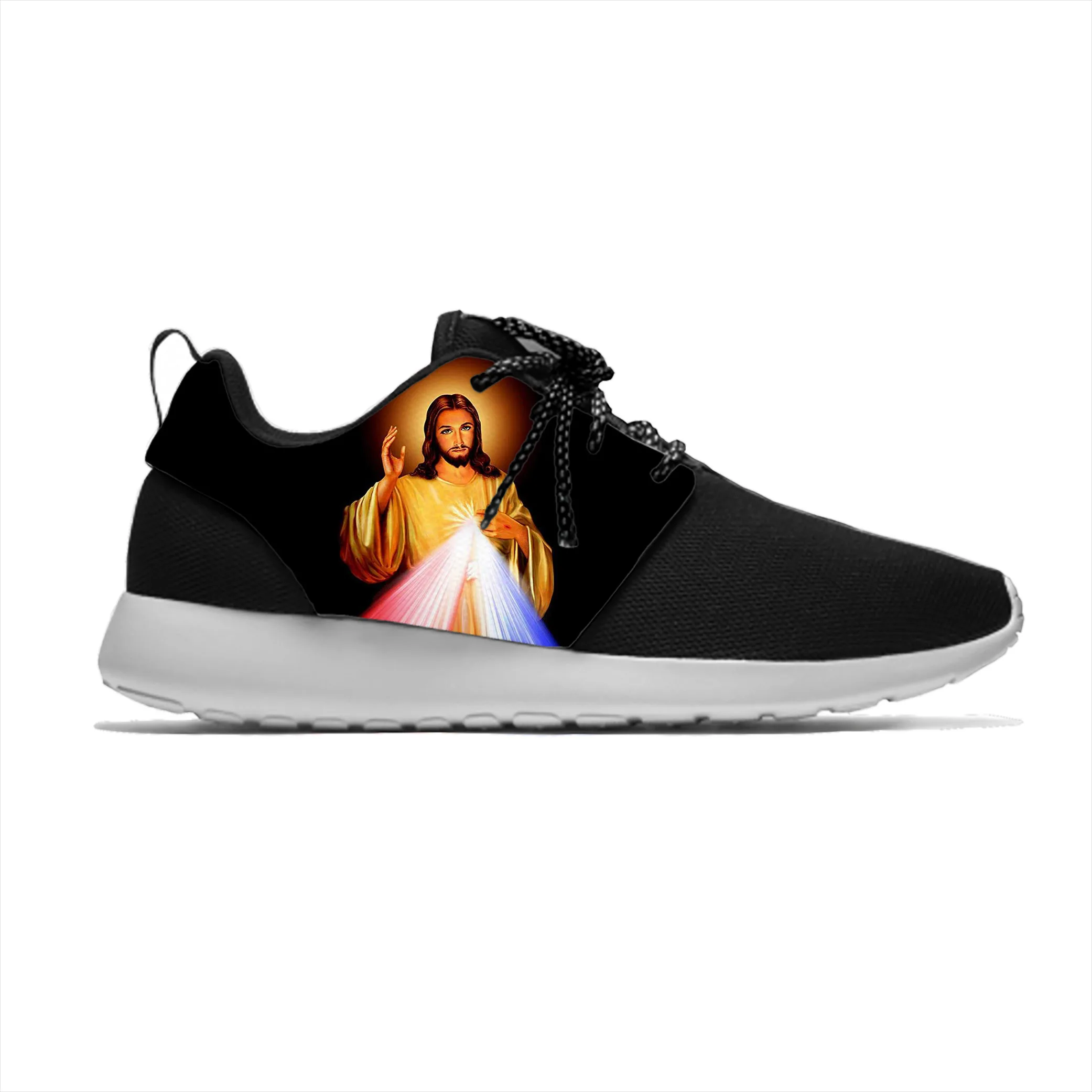 

Christian God Jesus Christ Jesucristo Lord Funny Sport Running Shoes Casual Breathable Lightweight 3D Print Men Women Sneakers