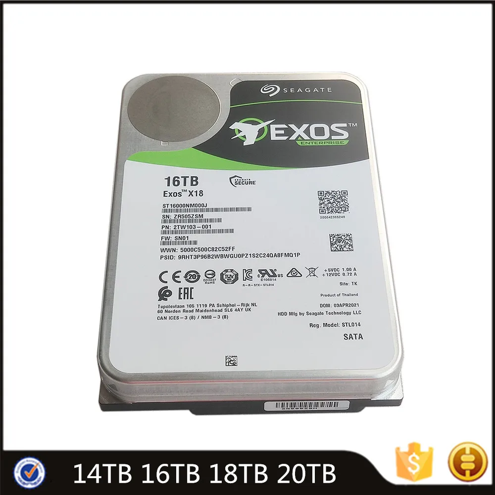 

NEW Hard Disk Toshiba WD Seagate 14TB 16TB 18TB 20TB 7200RPM 256MB SATA 6Gb/s Cache 3.5" Internal Hard Drive