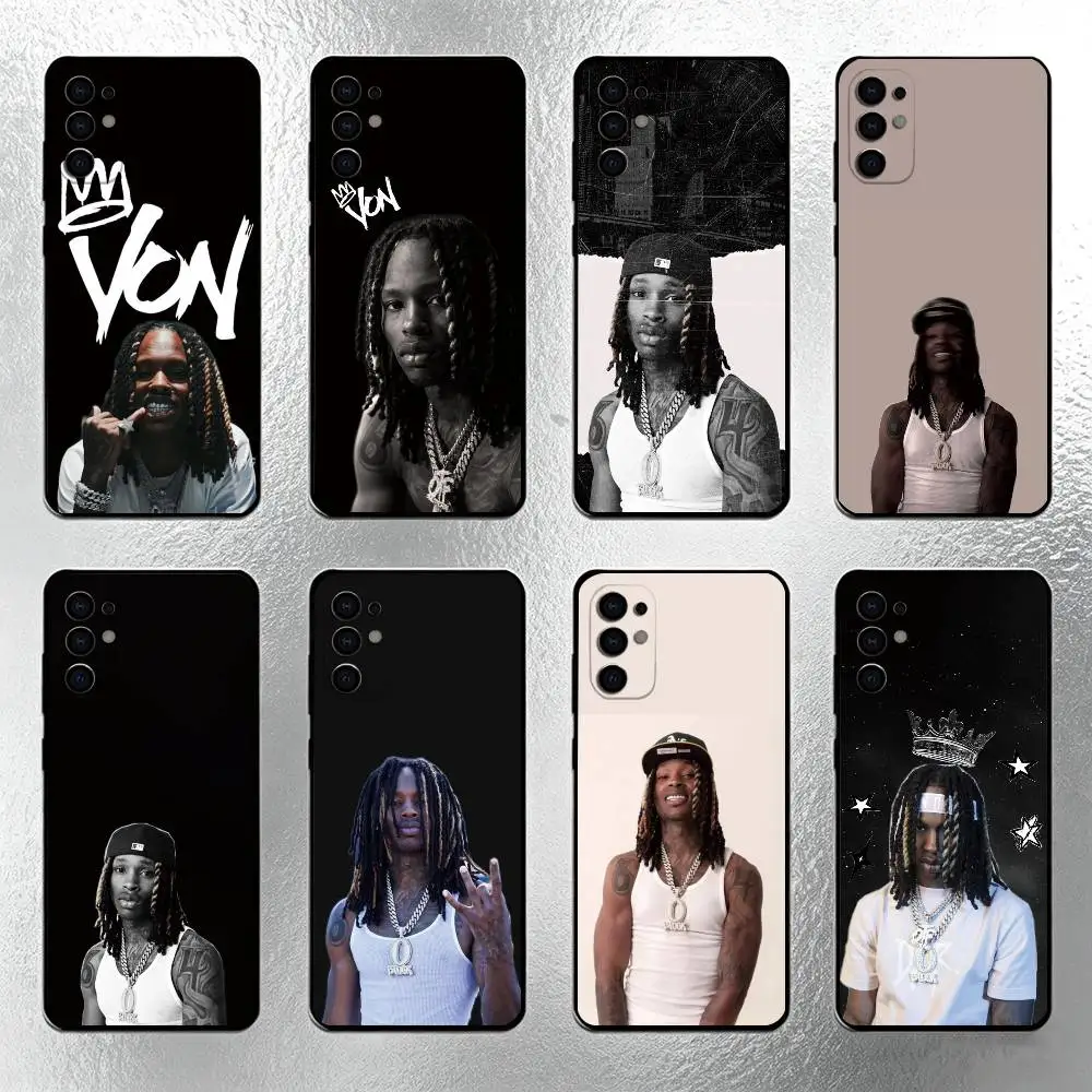Фото Чехол для телефона R-Raper K-King Von, черный, силиконовый, мягкий, для Samsung S25, S24, S21, S22, S23, S30, Ultra, S20, Plus, Fe, Lite №1