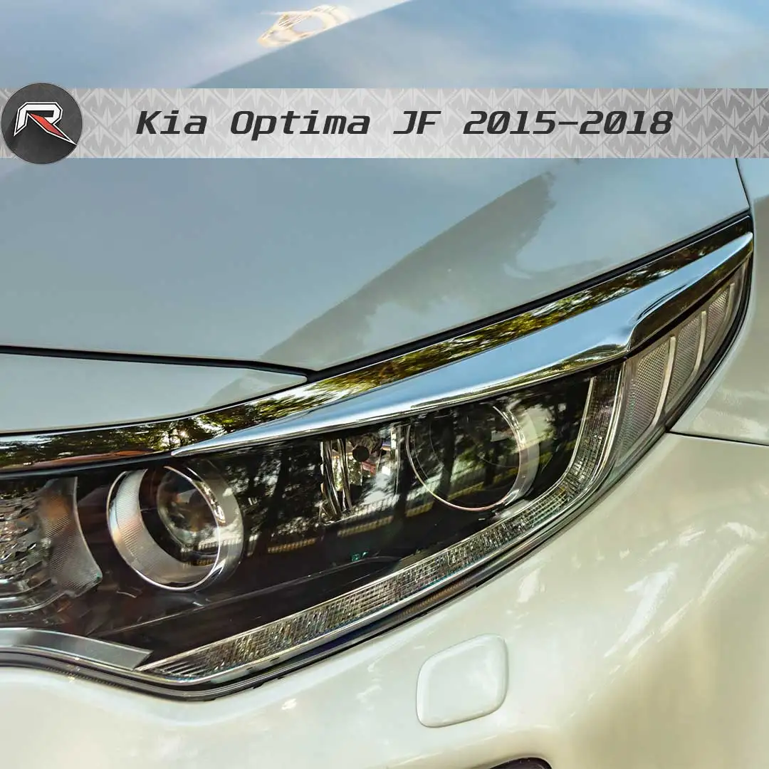 Накладки на переднюю оптику (ресницы) для Kia Optima JF 2015-2018 АБС - Цена: 1500
