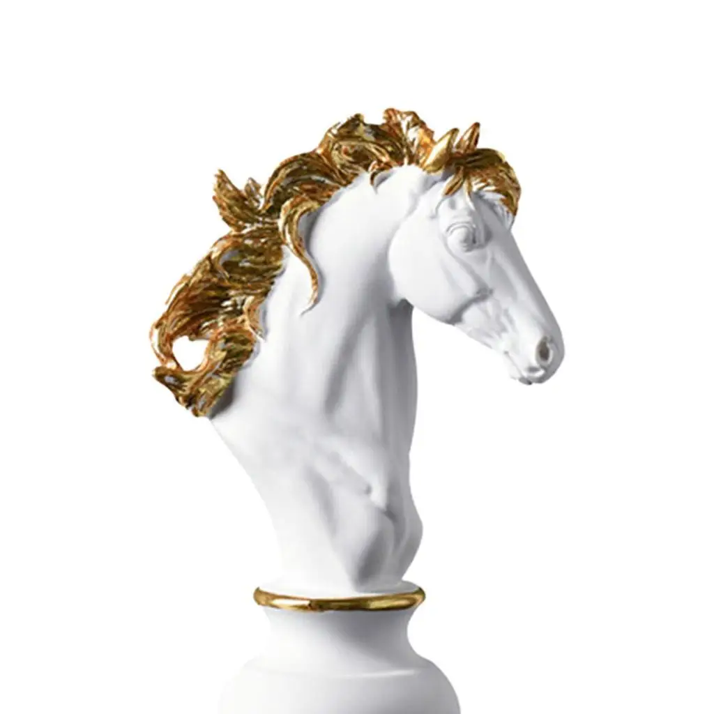 

Chess Sculpture Ornament Crafted With Resin Materials Unique Style Resin Figurine Chess Ornaments