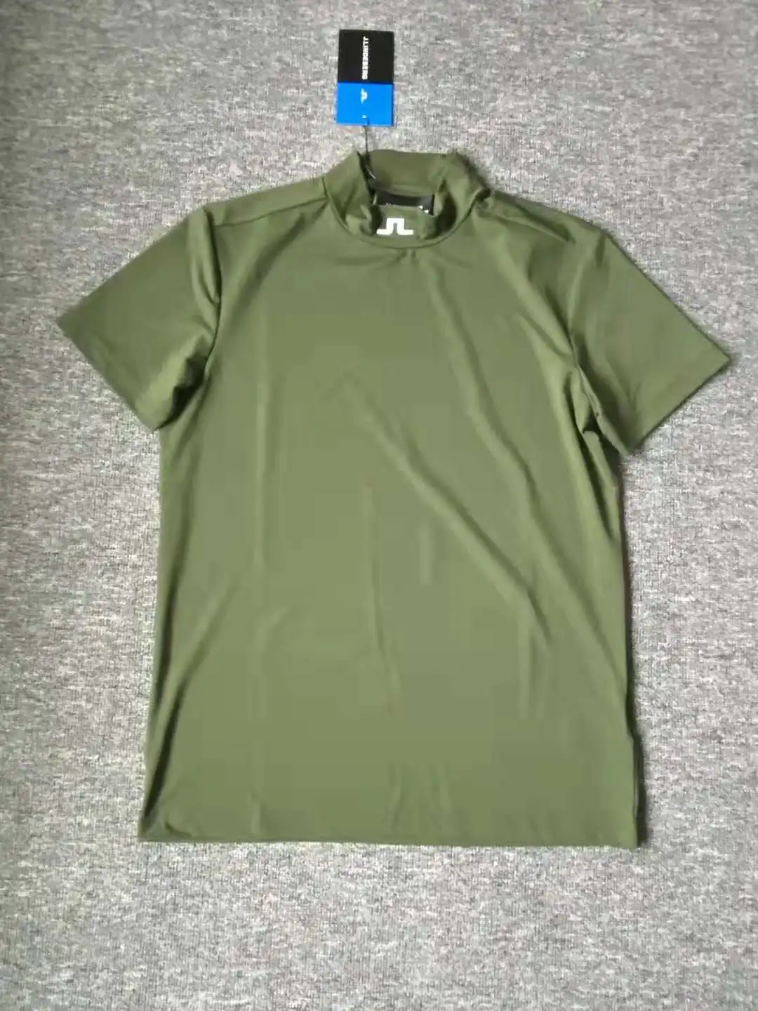 Men's Short-sleeved T-shirt Golf Clothing Summer Fast Drying Breathable Turtleneck Shirt Sports Leisure Training Jersey