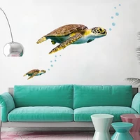 2022 new turtle wall stickers marine animals turtle wall stickers childrens room living room bedroom home decoration stickers