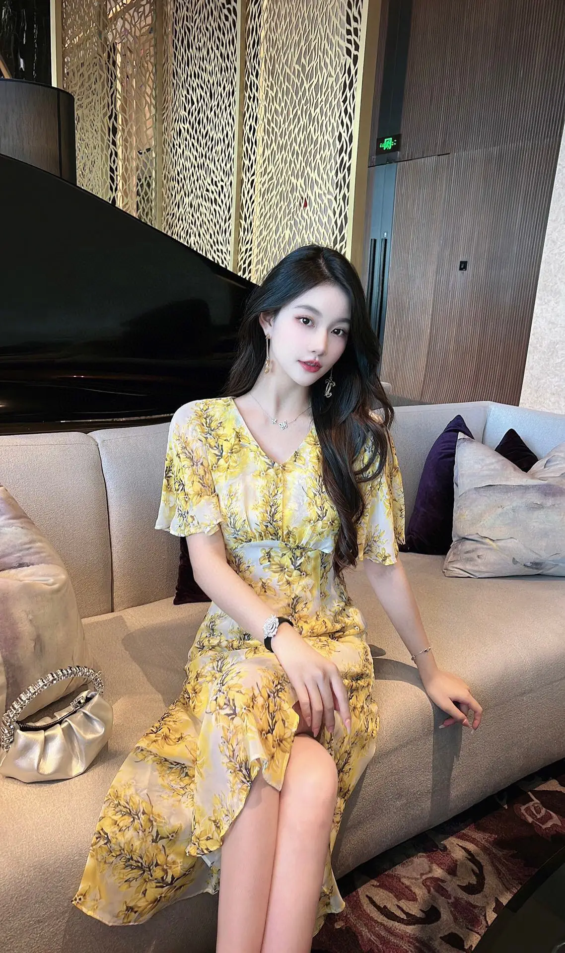 

Новинка весна-лето 2023 женская одежда платье с принтом 0730