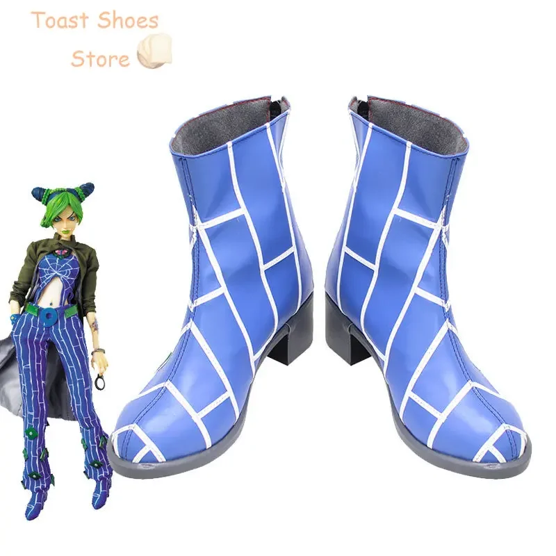 Аниме JoJo'sBizarreAdventure Cujoh Jolyne обувь для косплея из искусственной кожи реквизит