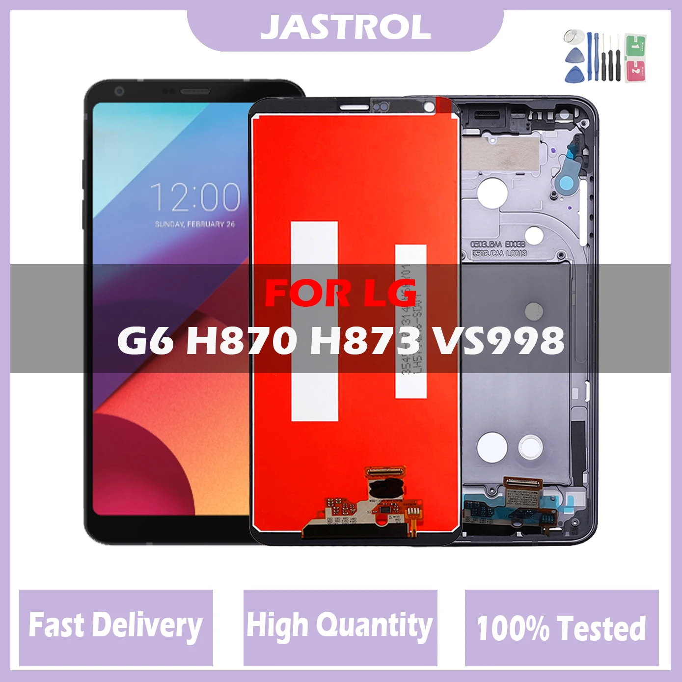 5 7-дюймовый ЖК-дисплей для LG G6 с сенсорным экраном в сборе H870 H870DS H872 LS993 VS998 US997