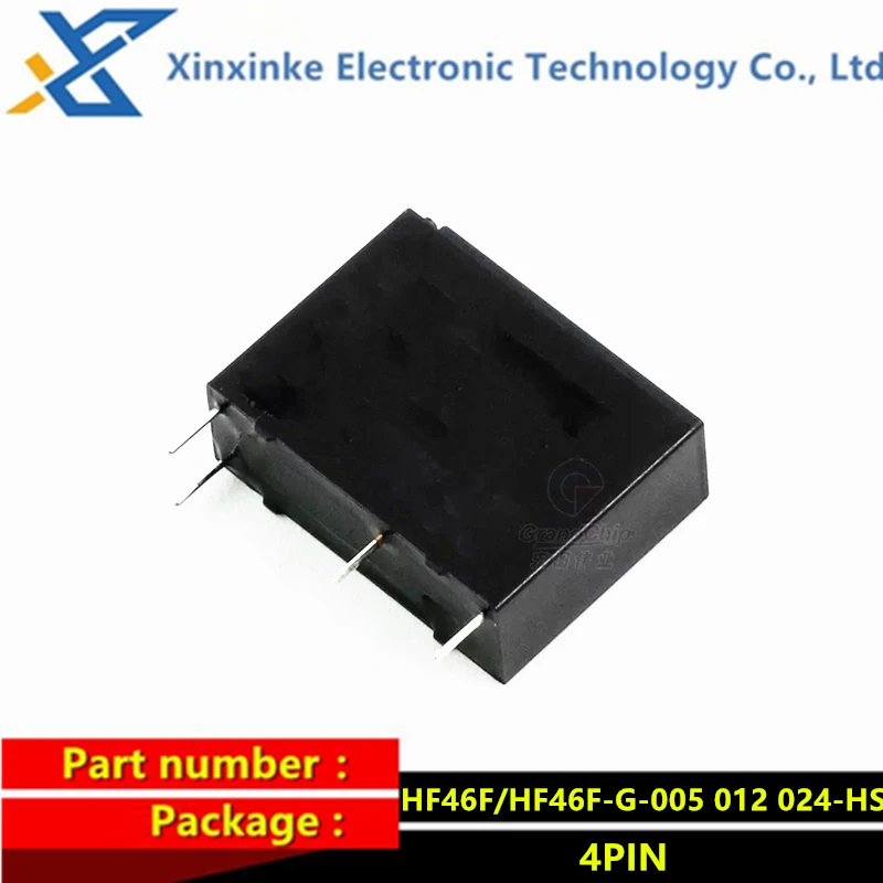 Фото 5 шт. реле 4PIN 5/12 В 24 В HF46F-005-HS1 HF46F-012-HS1 HF46F-024-HS1 HF46F-G-005-HS1 012 024-HS1 одна группа нормально разомкнутых реле №2