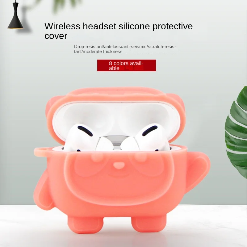 

Cartoon Cute Silicone Panda Bluetooth headphone case works with For Air pods 1, 2, 3 pro