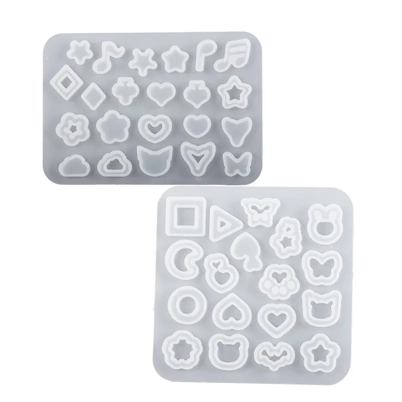 Сделай сам серьги с сыпучим песком маленькая силиконовая форма в виде Луны