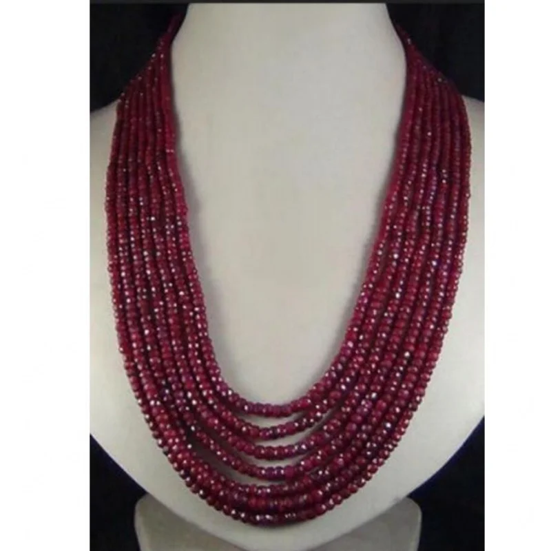 

HOT Sell* AAA 7ROW NEW 2x4mm NATURAL FACETED BEADS NELACE
