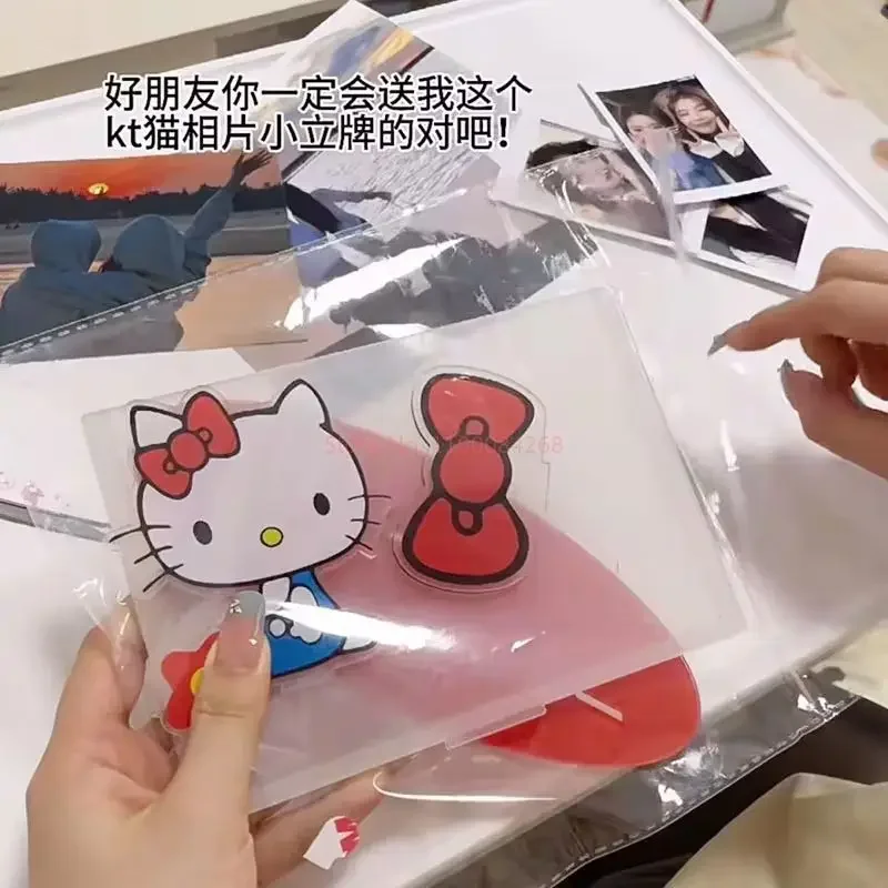 Kawaii Diy милый Hello Kitty акриловый орнамент стоячая фоторамка табличка для девочек