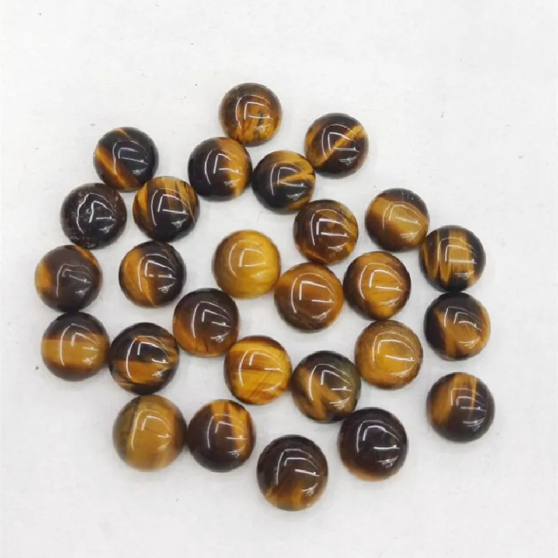 20 шт. круглые Кабошоны 8 мм желтые шкуры яшма зеленый авантюрин тигровый глаз