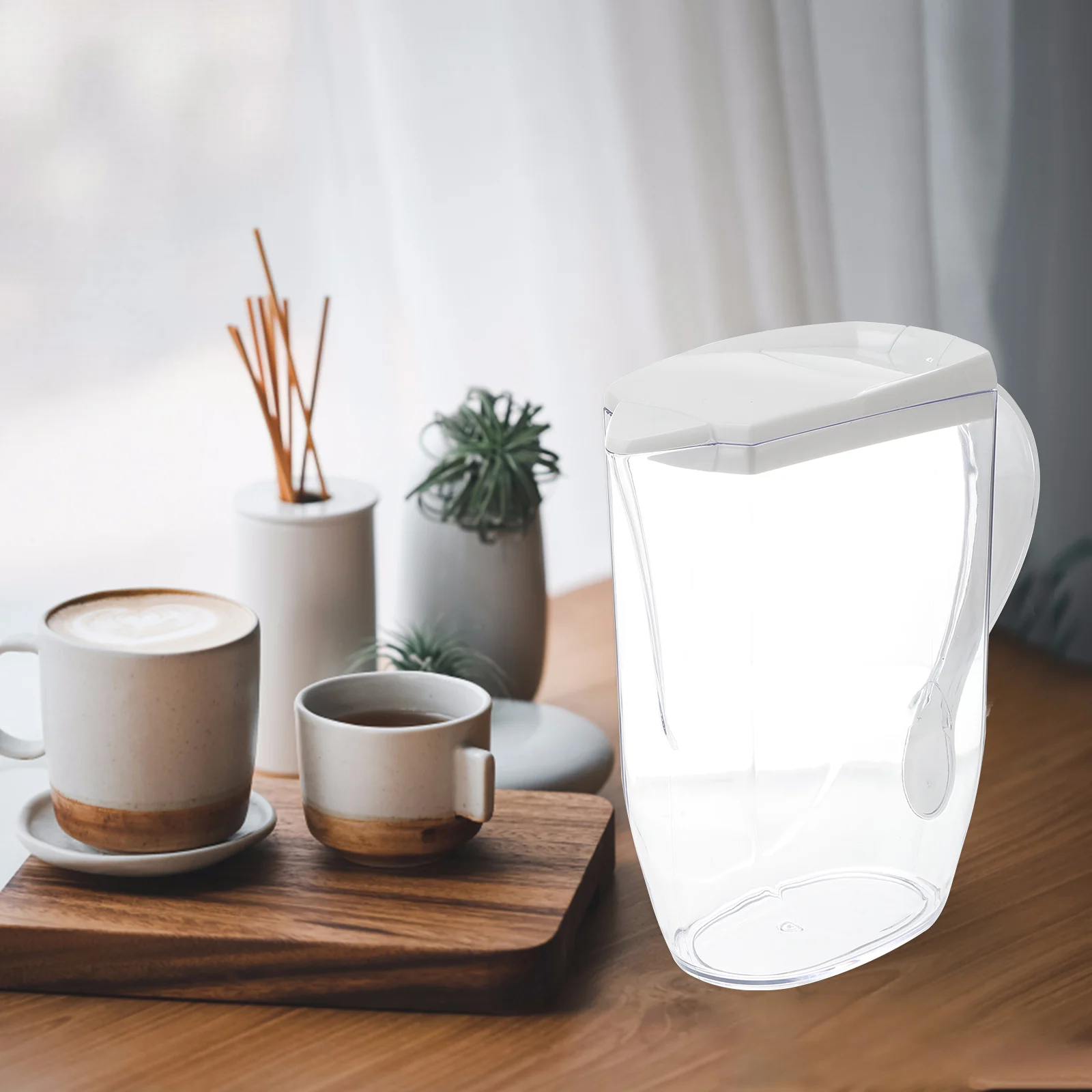 

Pitcher Plasticwater Jug Kettle Tea Beverage Lidorange Cold Fruit Icedglassdrink Large Beer Pitchersfridgejar