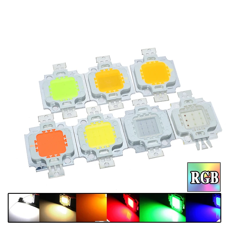LED COB Chip 10W 220V Smart IC LED Lamp Bulb Lamp Flood Light Spotlight Diy Lighting White Warm white/Red/Green/Blue/Yellow