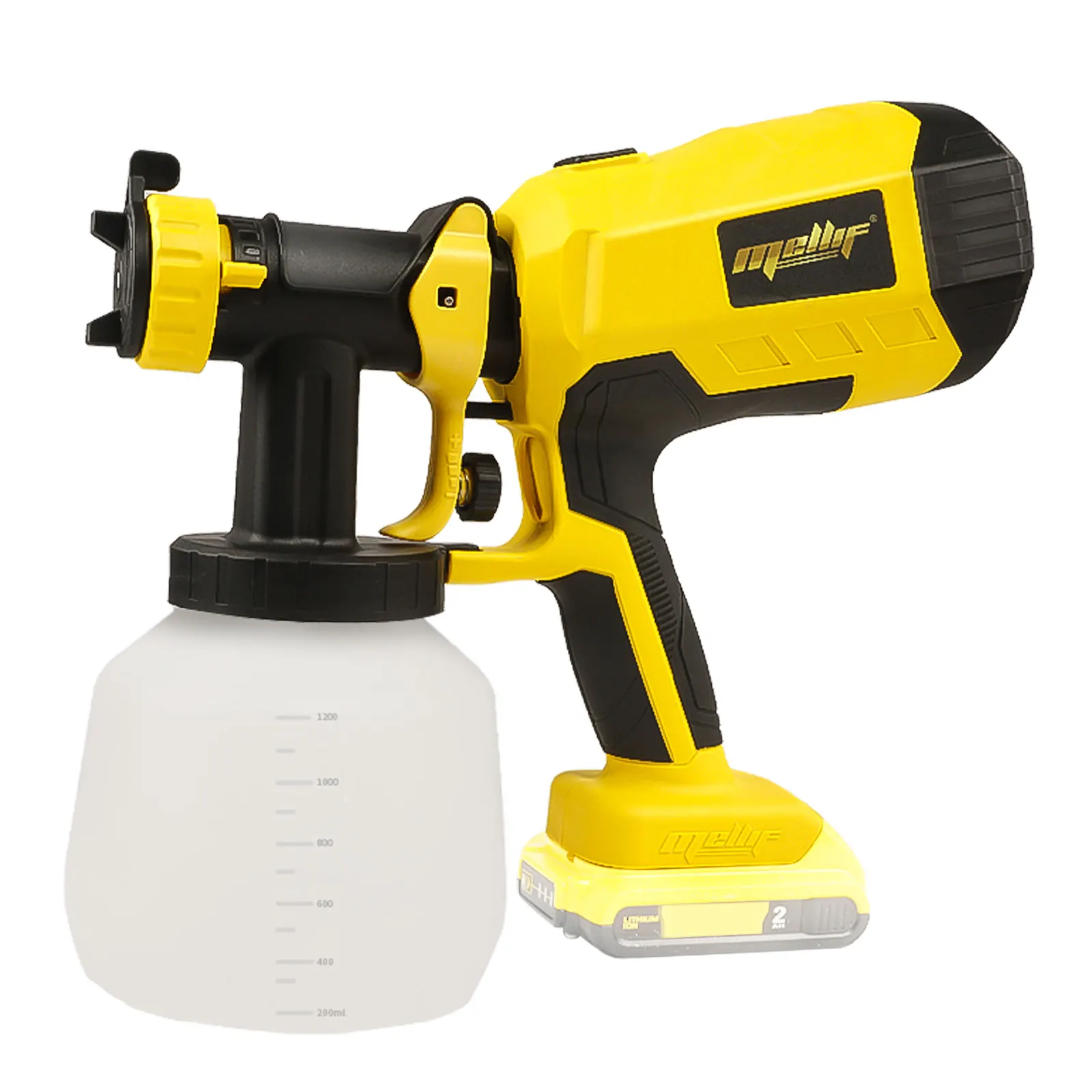 Spray Gun for dewalt 18v 20v max battery Cordless Paint Sprayer Gun with 3 Spray Patterns for Painting Ceiling Fence(NO Battery)