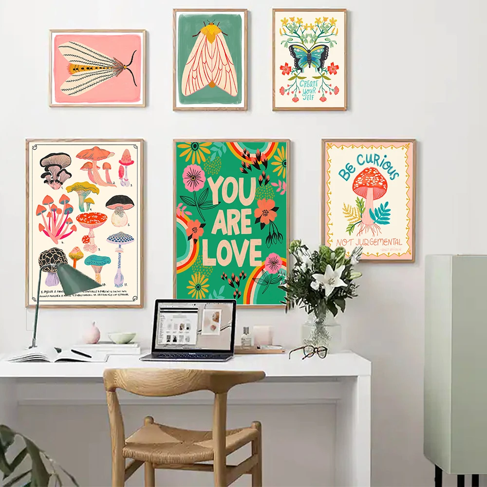 Мотивирующая цитата в стиле бохо Настенная картина для детской комнаты с