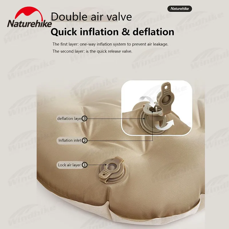 Naturehike Сверхлегкая 175 г надувная подушка из ТПУ портативная мягкая быстрая