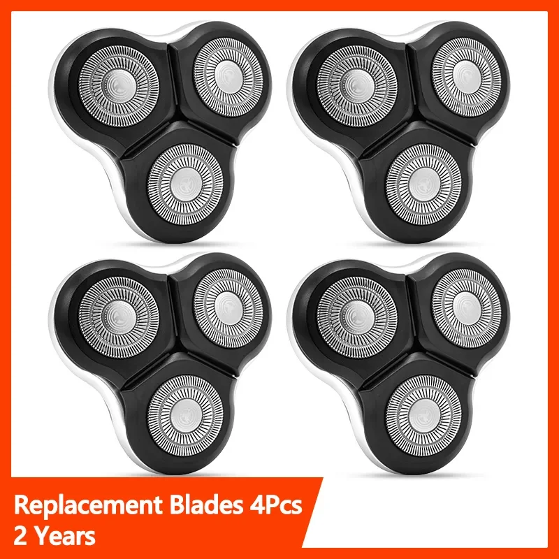 

1-4PCS Replacement Blades Shaver 3 Cutters Heads 4D Floating Shaving Head Waterproof For Mens Beard