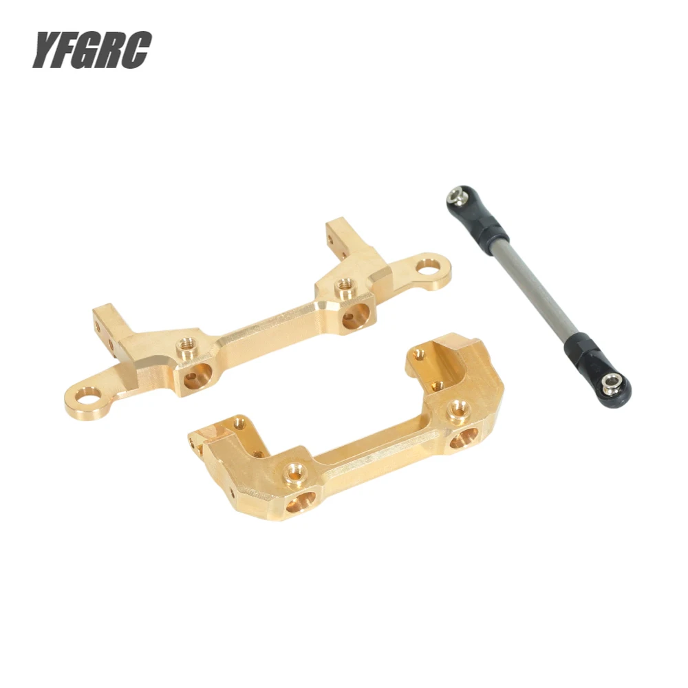 

1/10 RC Crawler Brass Front & Rear Bumper Body Mount Front Servo Base Rear Body Post Mounts for Axial SCX10 III AX103007