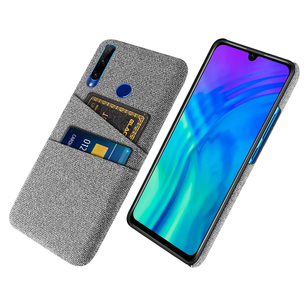 

Y6P For Huawei Y6P Case Luxury Fabric Dual Card Phone Cover For Huawei y6p 2020 Y 6P Case MED-LX9N HuaweiY6p 6.3" Bumper Fundas