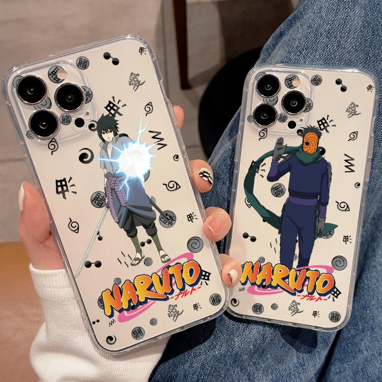 

BANDAI Naruto Phone Cases For iPhone 11 12 13 Mini SE 2020 6 6S 7 8 Plus X XS XR Pro Max Pattern Cover Shell Clear