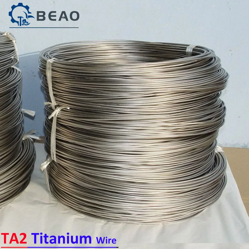 

1/5Meters Pure Titanium Wire TA2 Diameter 0.2-4mm Corrosion resistance, acid and alkali resistance DIY Material