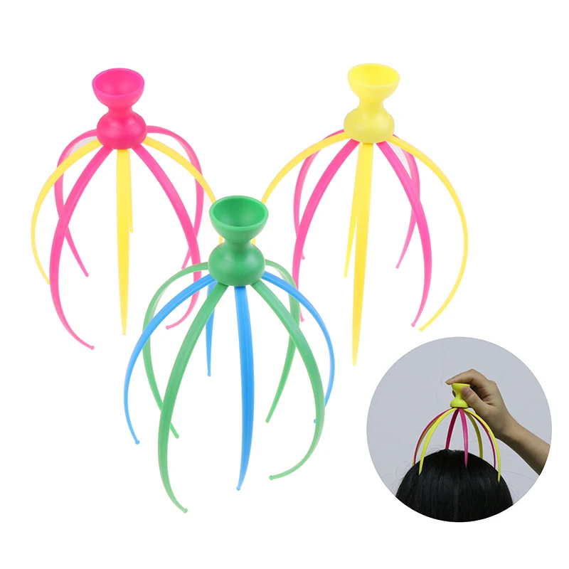 

1Pc Head Massager Neck Massage Octopus Scalp Stress Relax Spa Relieve Pressure Pain Relief Body Head Massage Beauty Instrument
