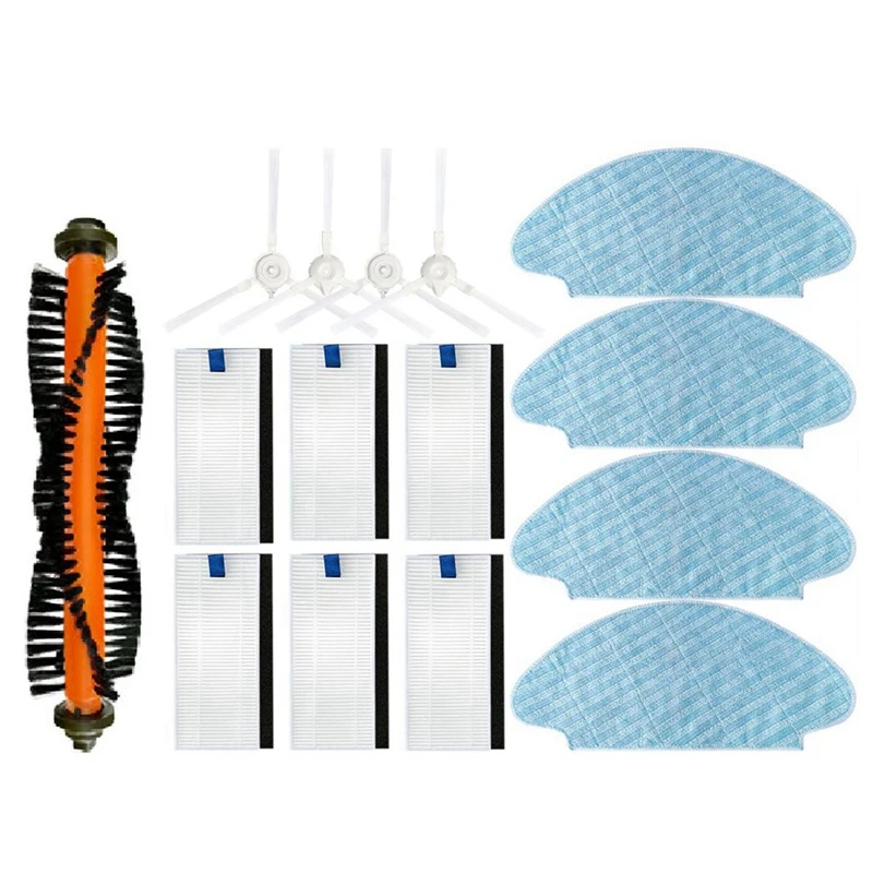 

For UPCAN Rowenta Tefal 20 40 RG6825 ISWEEP X3 Robot Vacuum Cleaner Spare Parts Side Brush Hepa Filter