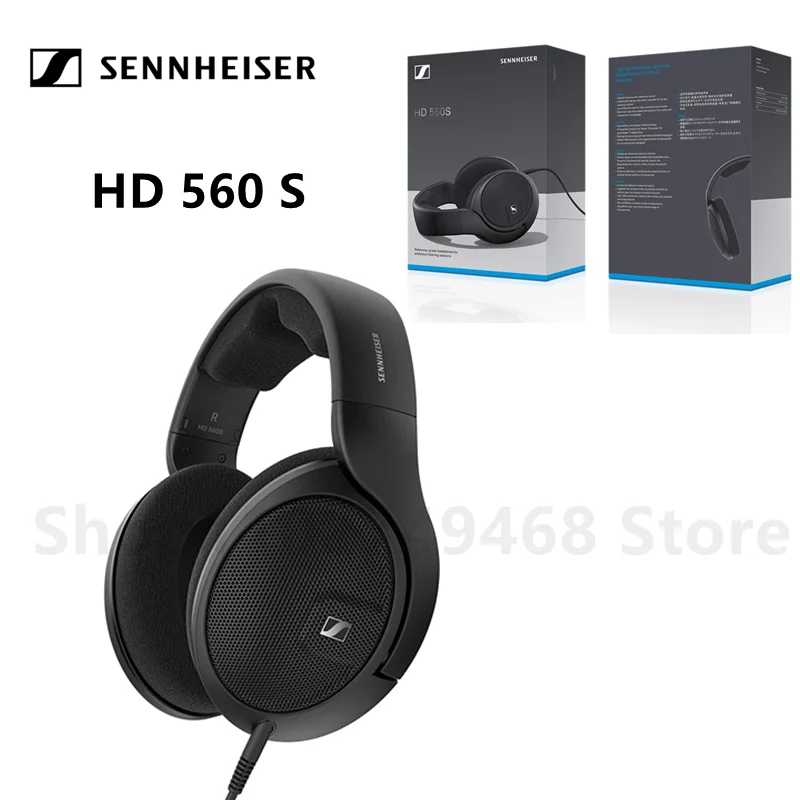 

Sennheiser HD 560s Over-The-Ear Audiophile Headphones Neutral Frequency Response Sound Field Open-Back Earcups Detachable Cable