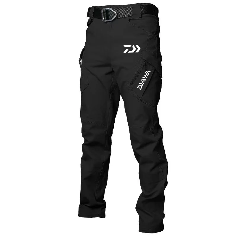 Men's Daiwa Tactical Pants Multi-pocket Fishing Military Urban Commuting Tactical pants Men's slim fat pants