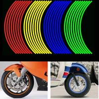 motorcycle 12 inch reflective wheel sticker wheel ring waterproof sticker hub tire decoration