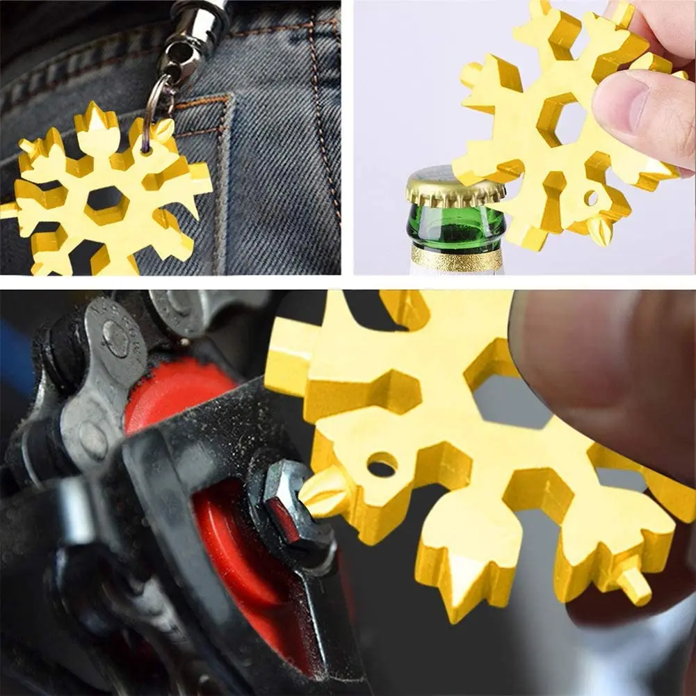 Портативный многофункциональный инструмент в виде снежинки Мини карманный