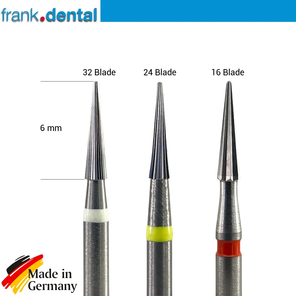 

Карбидные боры Frank Dental C.134, 2 шт., карбидные боры для обрезки и отделки