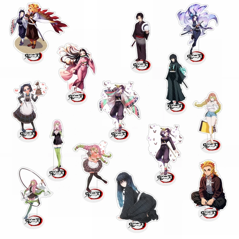 

15CM Japan Anime Demon Slayer Kimetsu No Yaiba Acrylic Stand Desk Figure Model Table Plate Action Figures Cosplay Gift