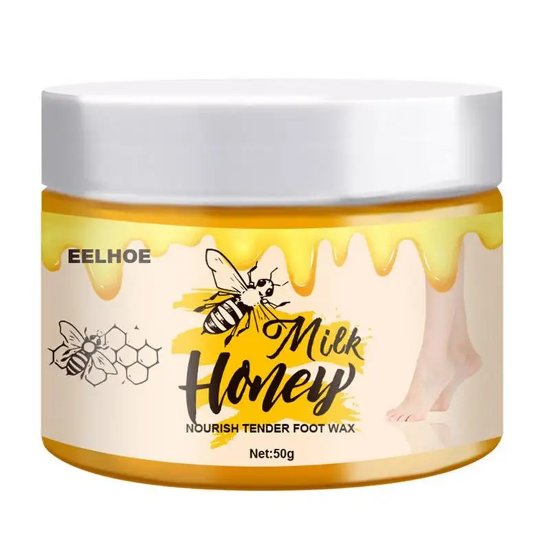 

Восстанавливающий Крем для ног Honey, воск для удаления омертвевшей кожи, средство для ухода за ногами, крем для восстановления ног, молоко, мед для восстановления