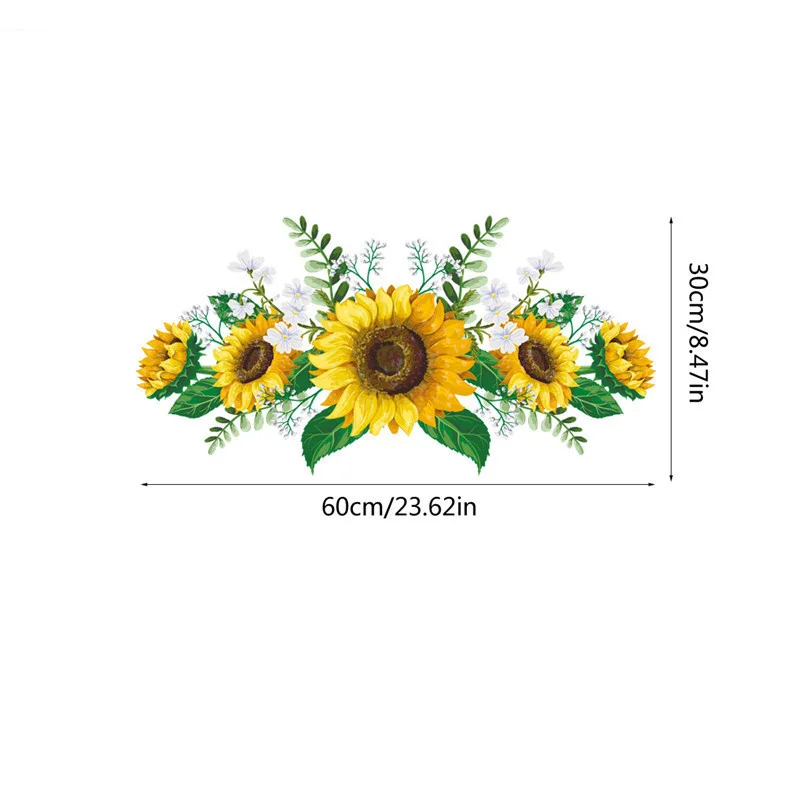 Стикер на стену с подсолнухом HANDANWEIRAN