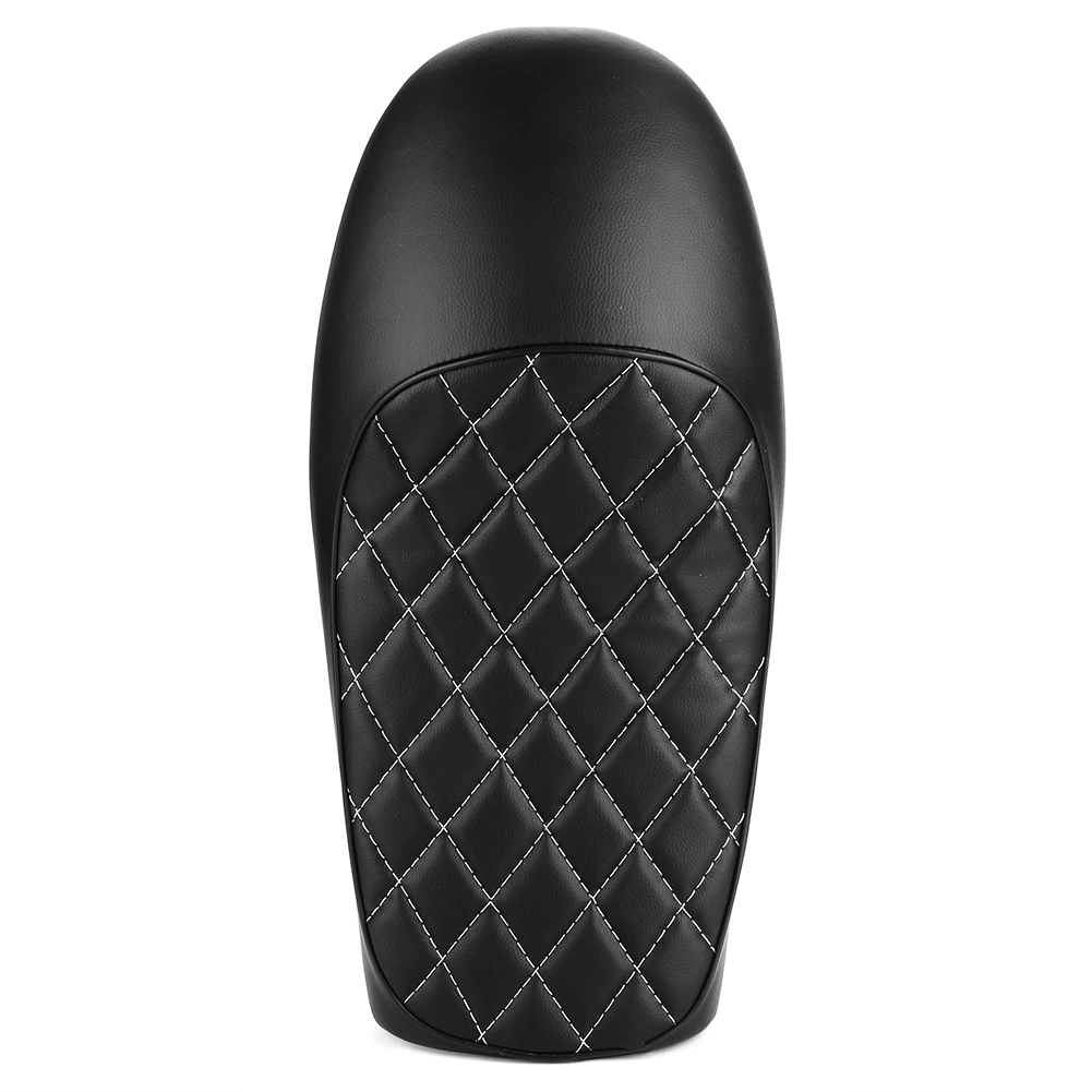 Motorcycle Black PU Leather Vintage Seat Hump Saddle Cushion Fit for Honda CG125 Cafe Racer | Автомобили и мотоциклы