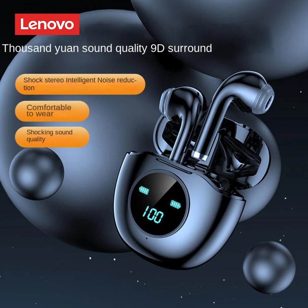 

Lenovo Wireless Headset HiFi Noise Cancellation Bluetooth Earbuds Sports Gaming TWS HD Stereo Headphone Handfree Touch Earphone