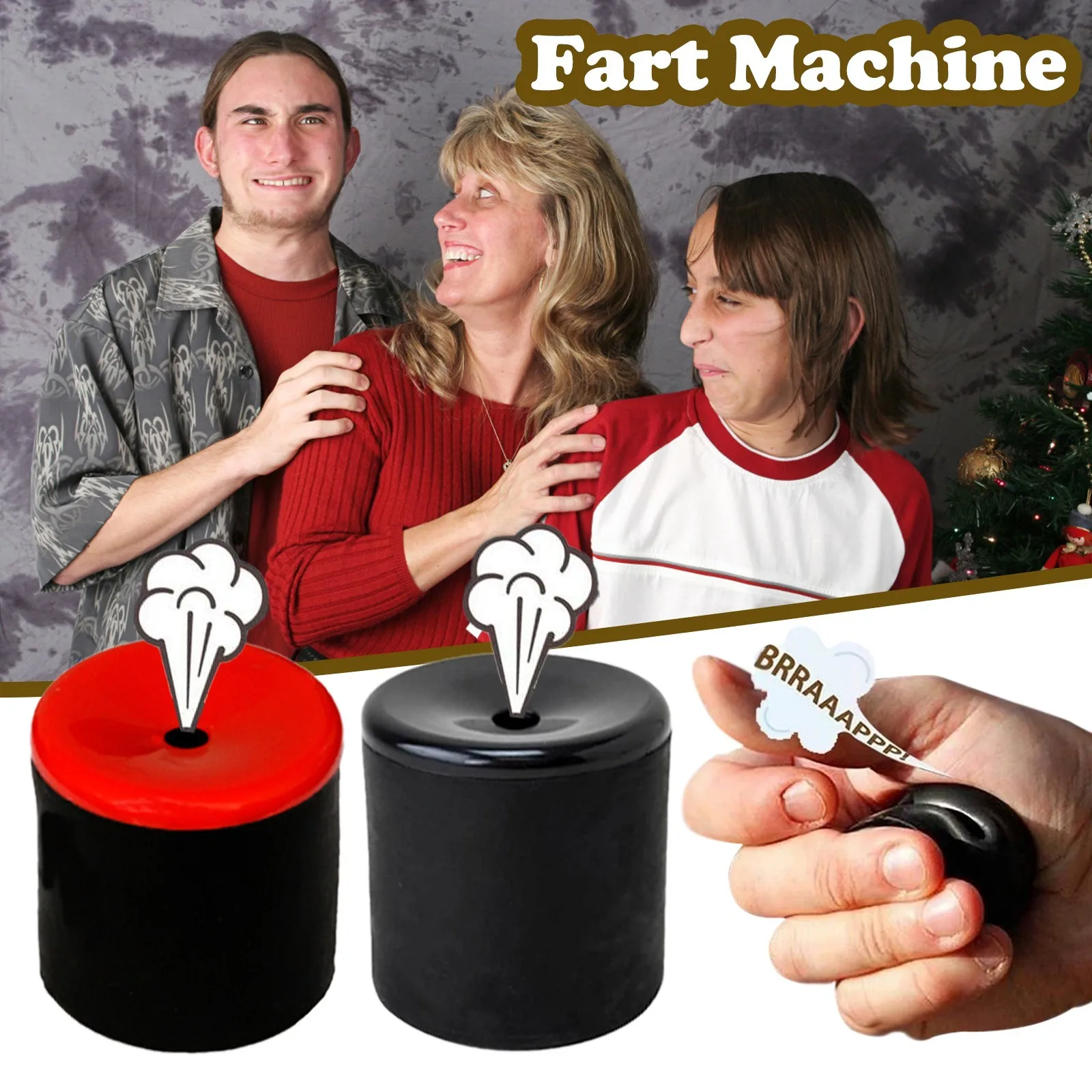 

Novelty Press The Fart Tube Machine Funny Soft Squeeze Toys Fart Bucket New Strange Creative Tricky Props Squishy Toy Kids Gifts