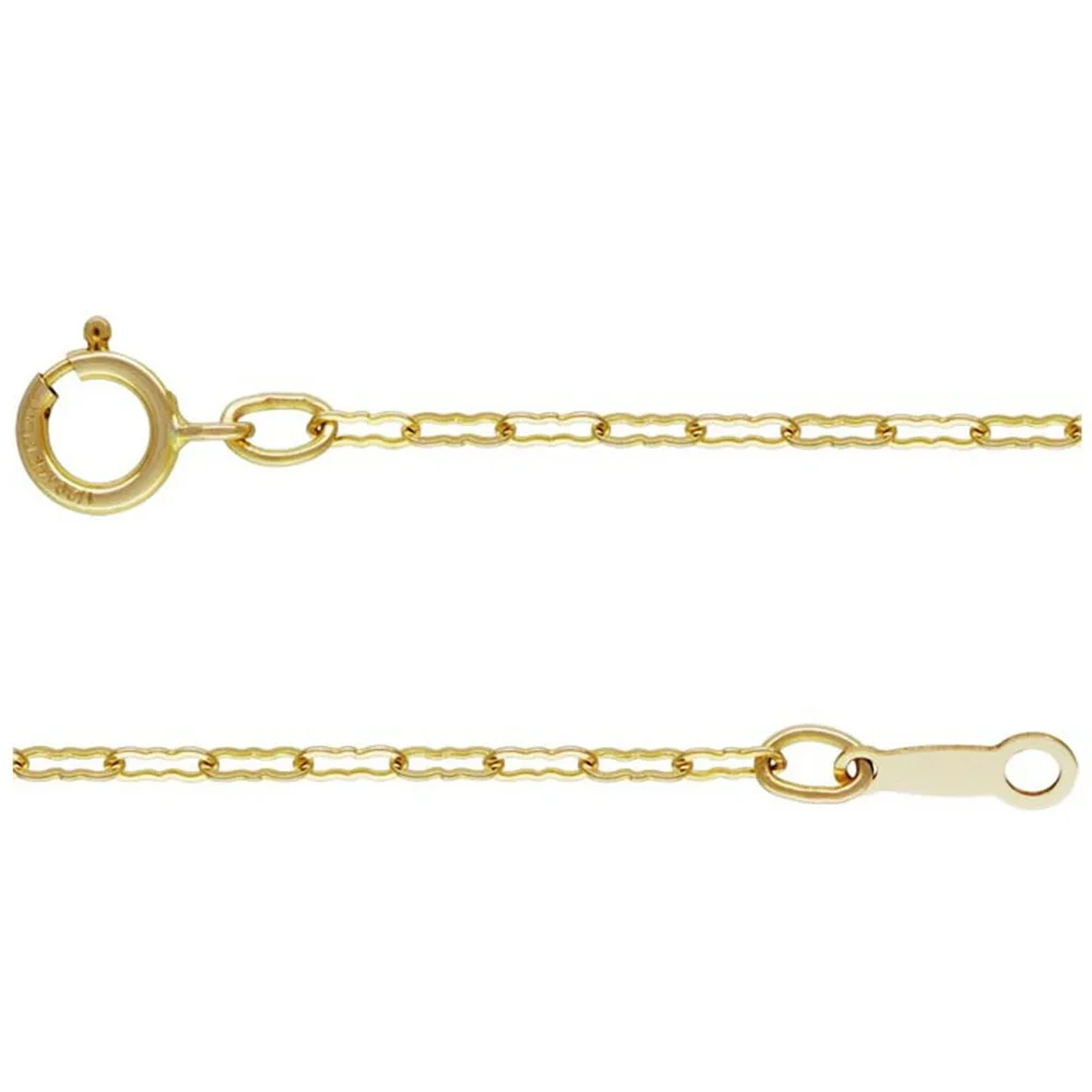 14K Gold Filled Krinkle Chain Necklace 1.4mm with Spring Ring Clasp 16 18 Inches