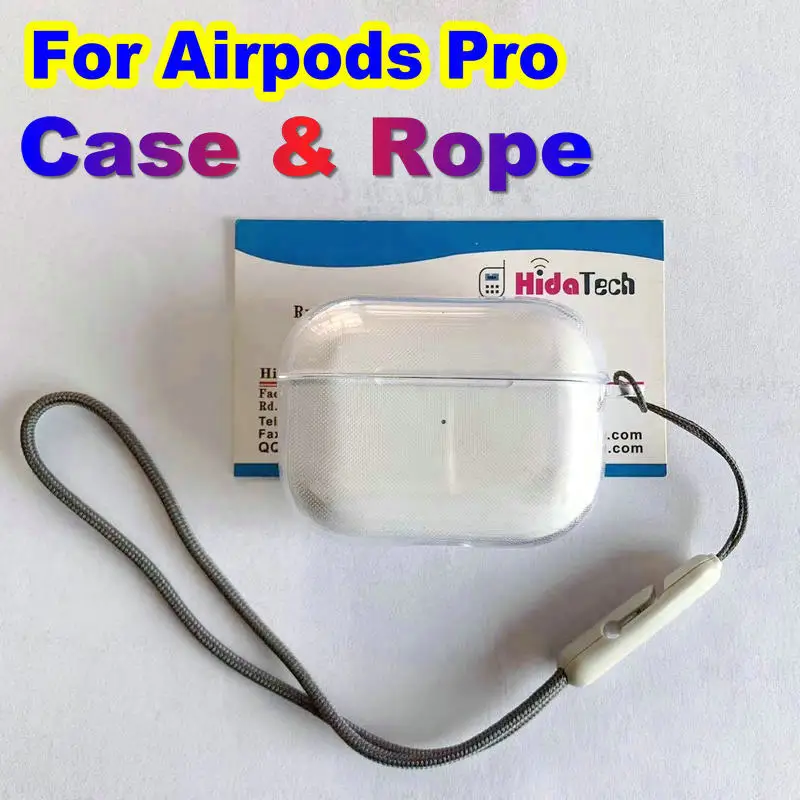 

For Apple Airpod Pro Silicone Case Cover Rope Braided Lanyard for AirPods 2 3 Pro2 Pro 2nd Wireless Headset Earphone Parts