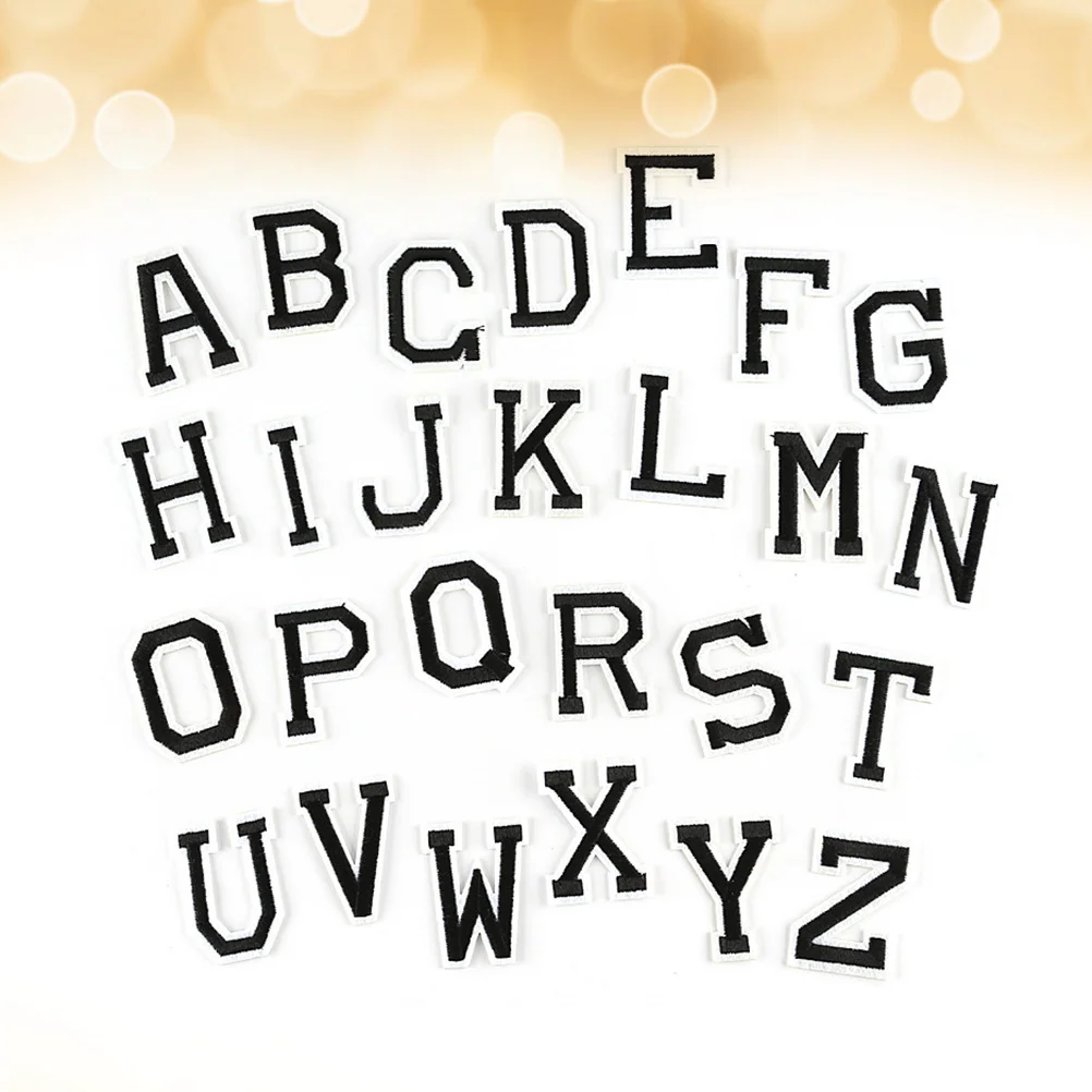 

Sewing Letters Applique Stickers Letter Patch Onhats Iron Sew Embroidered Z A Alphabet Appliques Clothescartoon Bags Pathes Diy