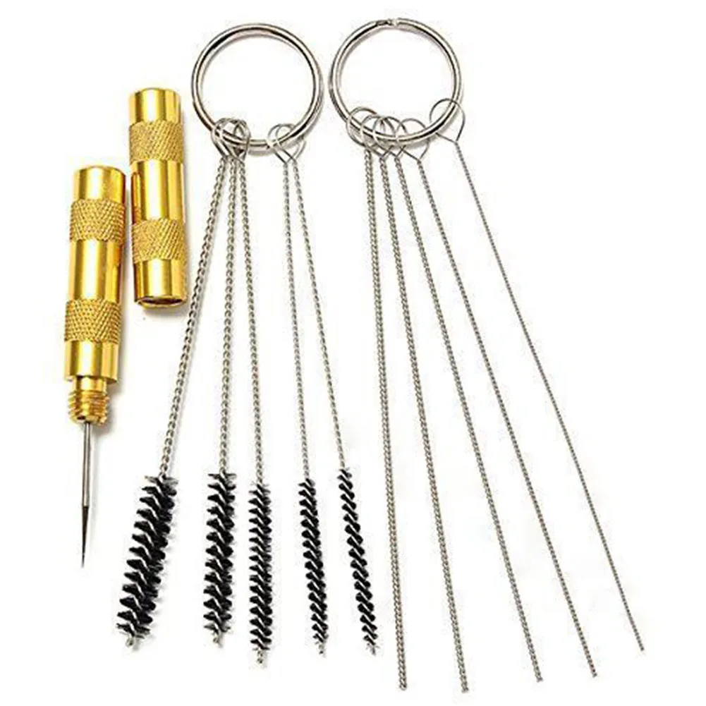 

Steel Cleaning Repair Tool Kit Brush Nozzle Airbrush Cleaner Assorted Spray Practical Needle Stainless Durable