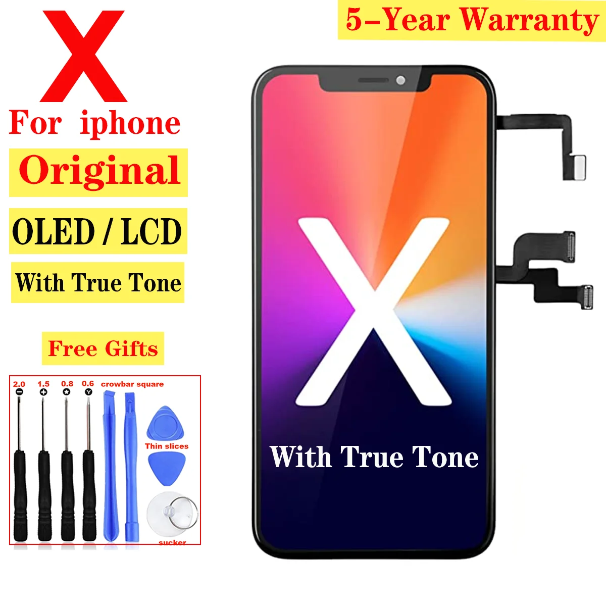 Оптовая продажа Оригинальный ЖК-дисплей для iPhone X дисплей 3D сенсорный экран дигитайзер в сборе для iPhone X OLED для iphone 10 айфон 10